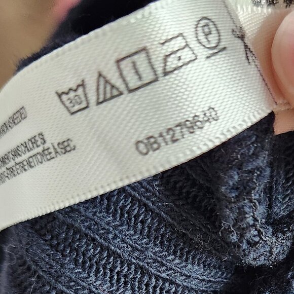 FREE PEOPLE BEACH Solid Black Chunky Knit Ribbed Skirt - Picture 6 of 6